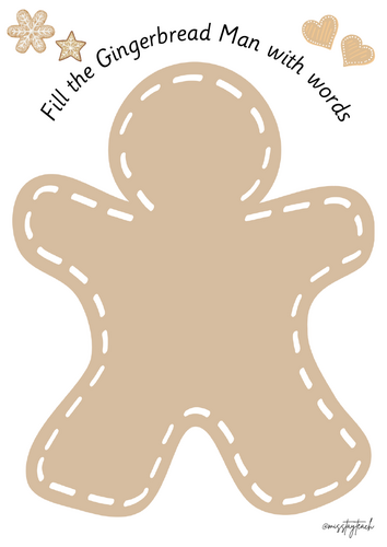 Gingerbread Man Writing