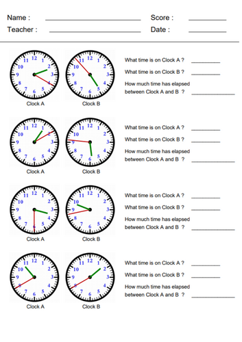 Elapsed Time Changes Starter Activity