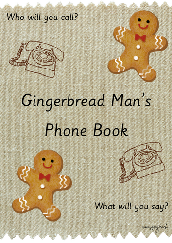 Gingerbread Man's Phone Book
