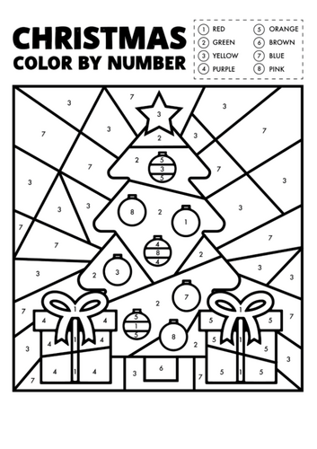 Christmas Colour By Number