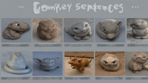 Complex sentence visual prompts