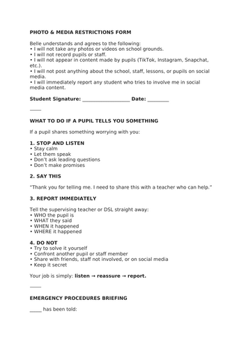 Work Experience Pack – Forms, Templates & Guidance (School & Local Business Placements)