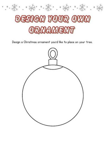 Design your own Christmas Ornament