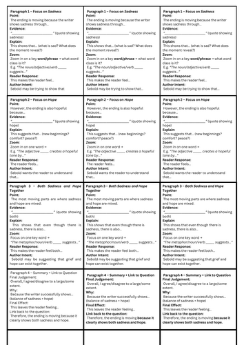 AQA English Language Paper 1, Question 4 – “The Lovely Bones” TWO-LESSON