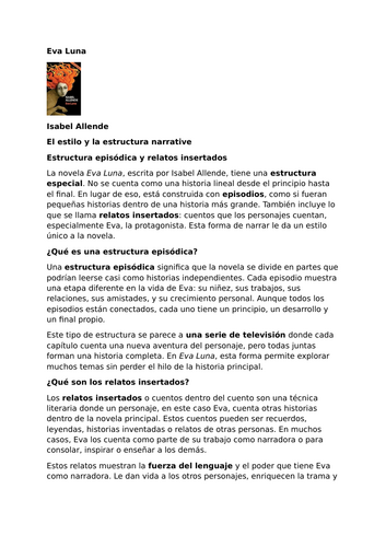 Eva Luna by Isabel Allende – Narrative Style and Structure