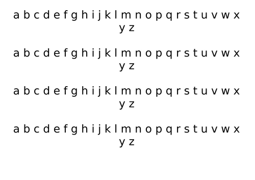 Alphabetical order resources