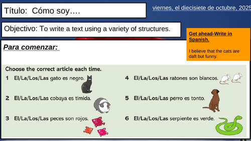 Year 7 Spanish – Module 1| Mi Vida| Complete Lesson Bundle (Viva 1)| Ready to Teach lessons