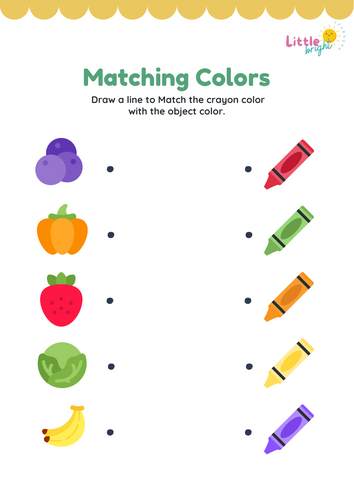 Matching Colours Worksheet – EYFS / KS1 Early Colour Recognition Activity