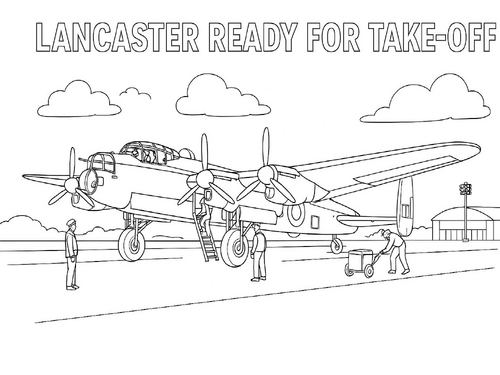 The Avro Lancaster Coloring Picture