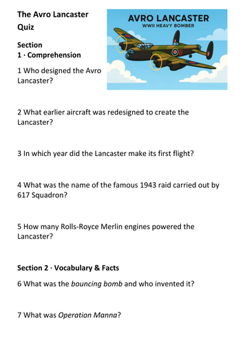 The Lancaster Quiz