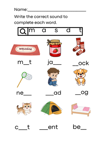 Set 1 Sounds Read Write Inc Phonics Worksheets