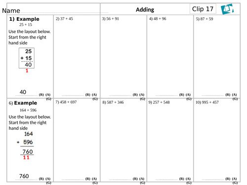 Numeracy Worksheets - Number
