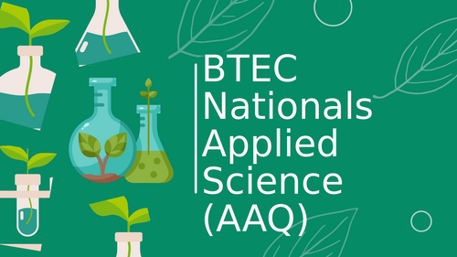 Applied Science information assembly - AAQ Pearson spec