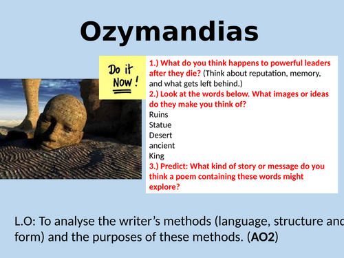 Ozymandias - Power and Conflict Anthology