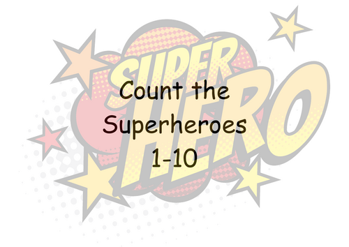 Count the Superheroes 1-10