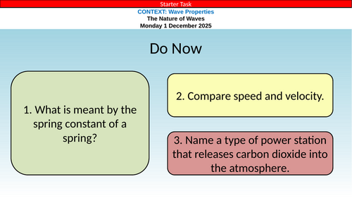 AQA GCSE Physics Wave Properties