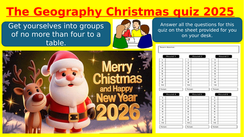 Christmas 2025 Geography quiz