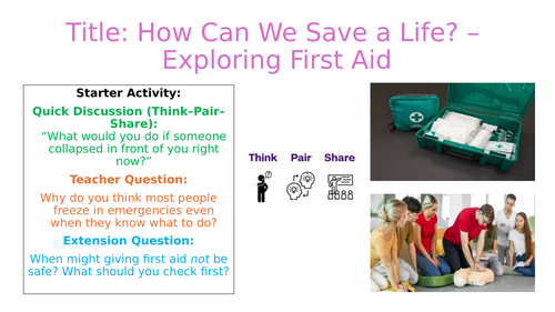 How Can We Save a Life? – Exploring First Aid - Essential PSHE Lesson