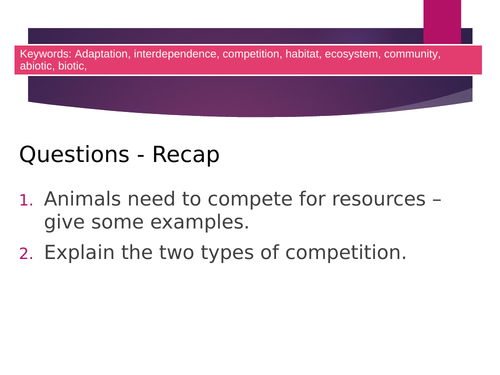 B16.5 Competition in plant