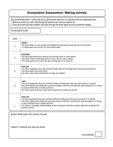 B16.7 Adaptations in animals