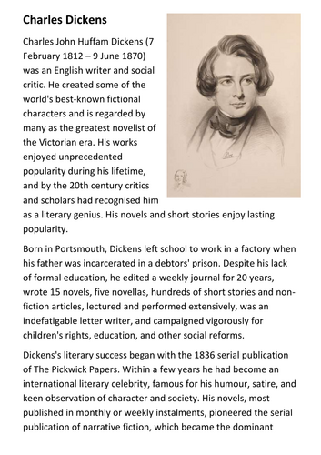 Charles Dickens Handout