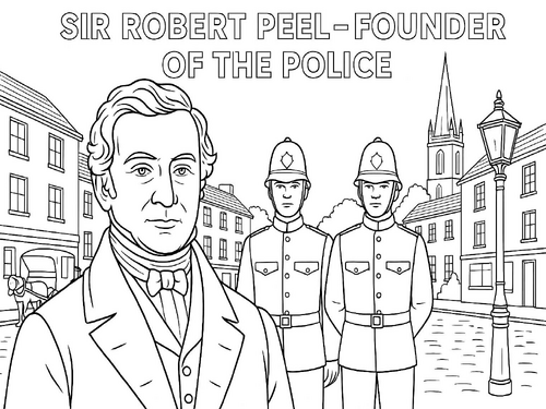 Robert Peel coloring picture