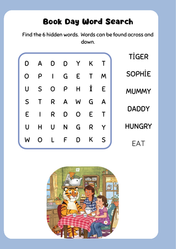 Book Day Word Search Set: Traditional Stories (5 Puzzles)