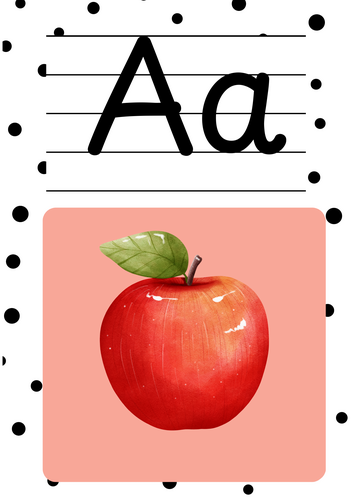 Alphabet display posters