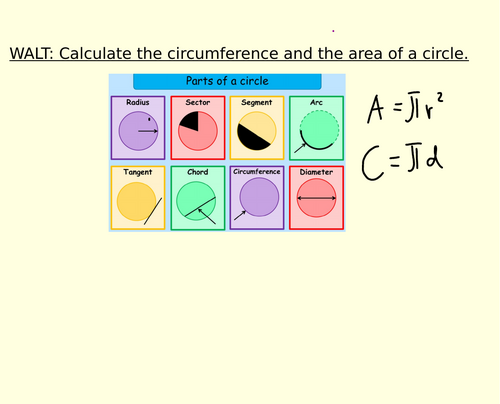 Circumference and Area of a circle