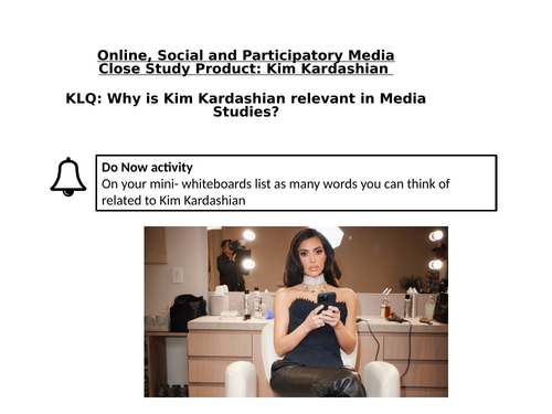 GCSE Media Studies AQA - Kim Kardashian