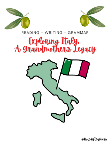 Italy Reading Comprehension + Grammar + Writing Bundle