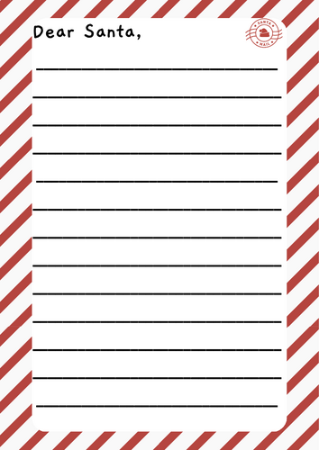 Santa letter template