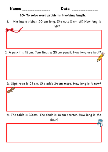Measurement word problems