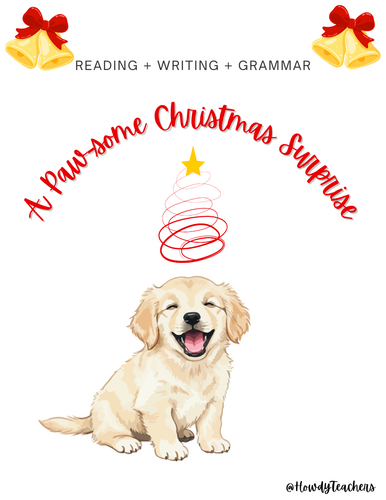 Christmas Day Reading Comprehension + Grammar + Writing Bundle