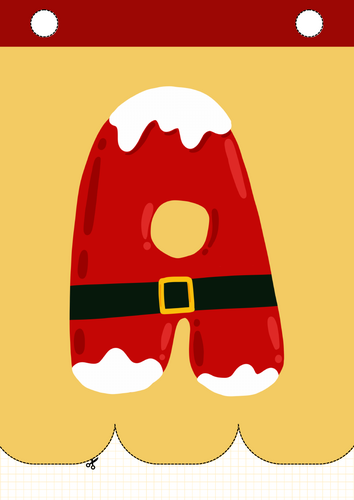 Versatile Christmas Alphabet Bunting (3 Styles!)