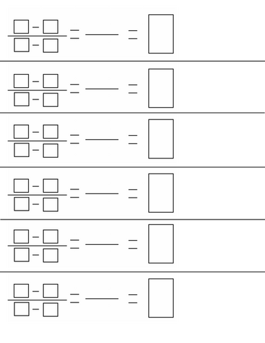 Slope Formula (Slope from two points) - Graphic Organizer