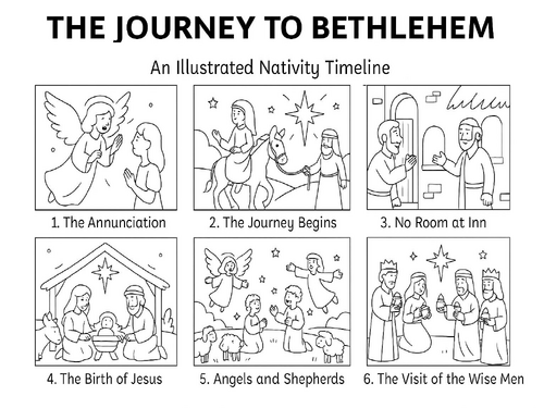The Journey to Bethlehem – An Illustrated Nativity Timeline