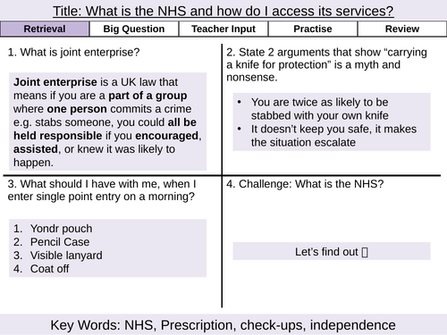 Y8 PSHE- HT3 Choices & Influences