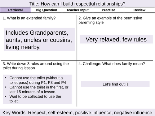 How can I build respectful relationships?