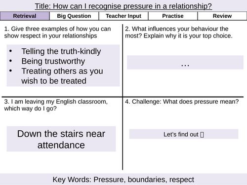 How can I recognise pressure in a relationship?