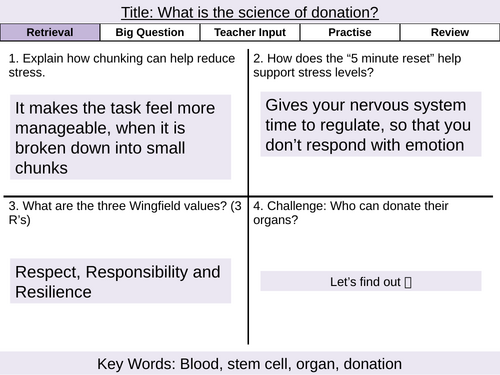 What is the science of donation?