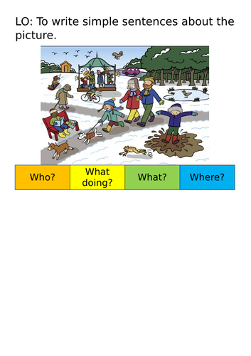 Quick writing activity Y1/Y2