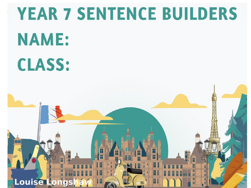 Full set of KS3 and KS4 French sentence builders