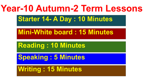 Year-10 Autumn- 2  lesson sample pdf