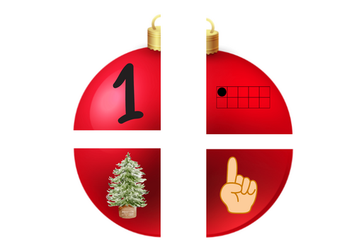 Part - whole Christmas  Baubles 1-10