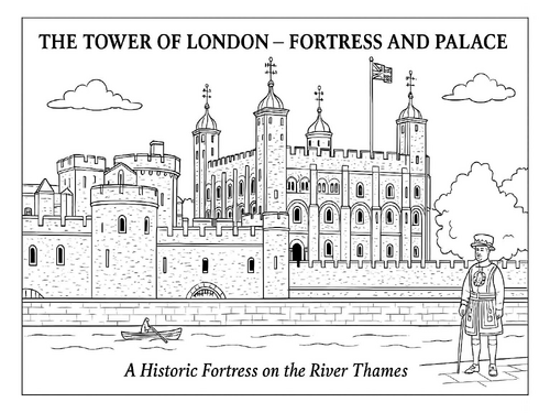 The Tower of London Coloring Picture