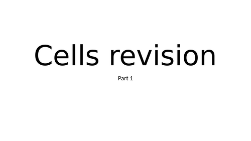 AQA GCSE Biology Cells revision PowerPoint 43 slides