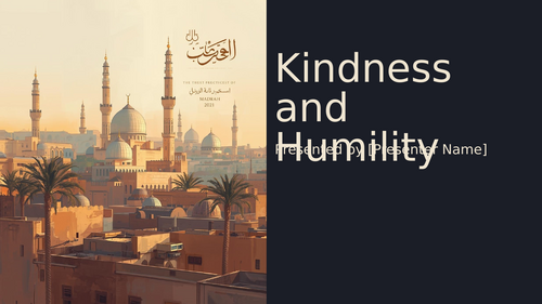 Kindness and Humility - Abu Bakr (RA)