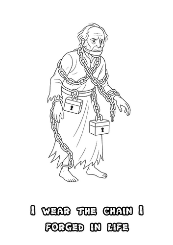 A Christmas Carol Colouring Pages