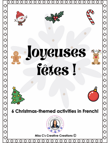 BUNDLE - Joyeuses fêtes (Christmas-themed French activities BUNDLE)